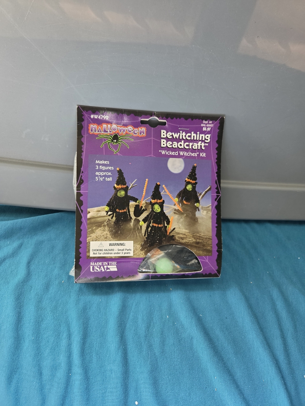 Vtg 1999 The Beadery Wicked Witches Kit USA #4792 Halloween Ornament 3 Figures